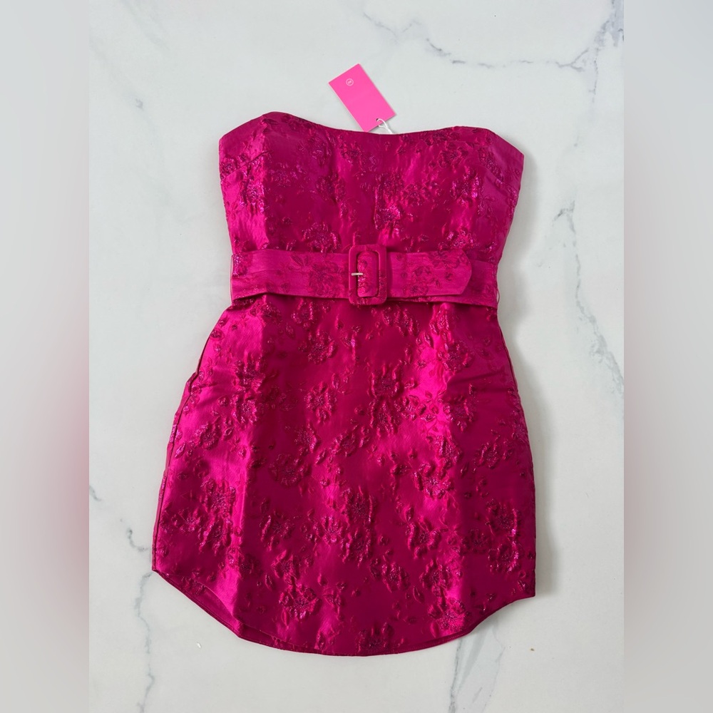 Amanda Uprichard Joss Dress in Brocade - Picture 2 of 6